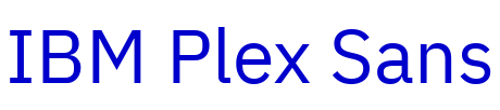 IBM Plex Sans font